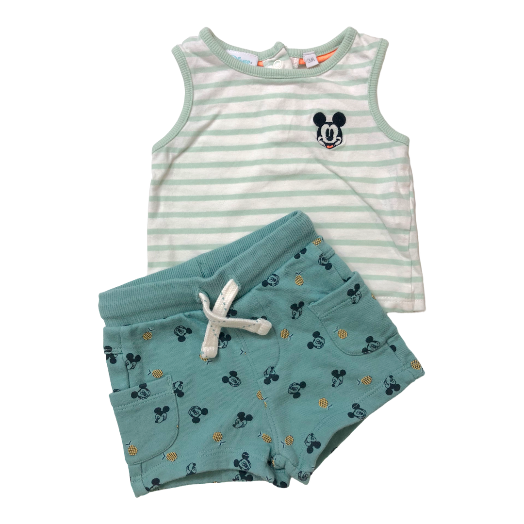 DÉBARDEUR + SHORT D'OCCASION GARÇON - 3 mois
