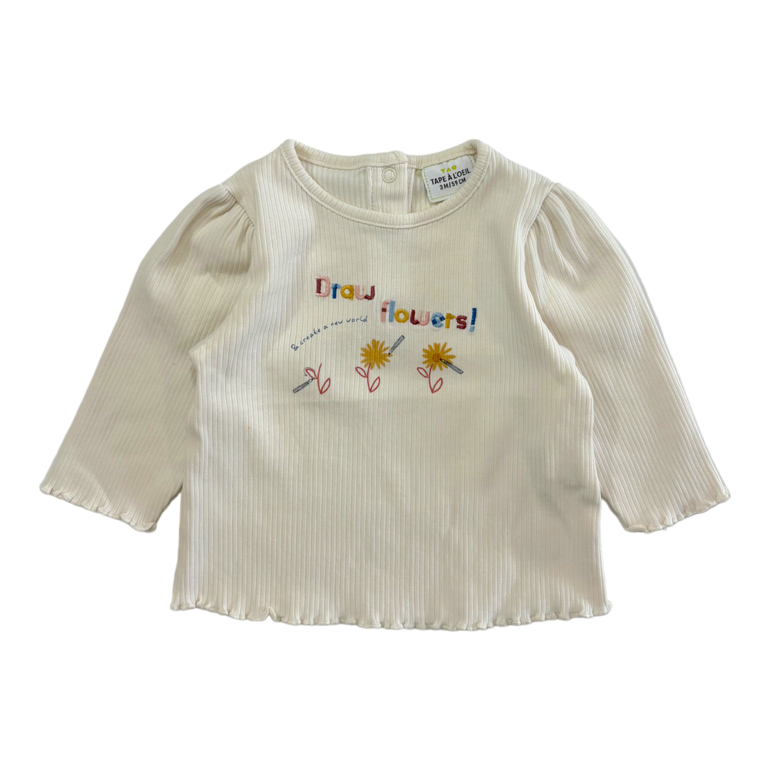 T-SHIRT D'OCCASION FILLE - 3 mois
