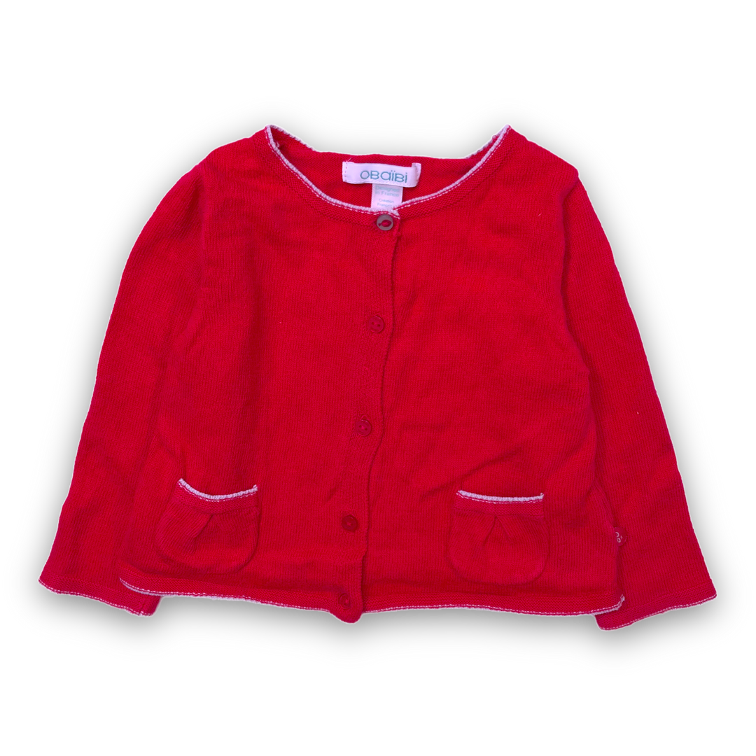 GILET D'OCCASION FILLE - 12 mois
