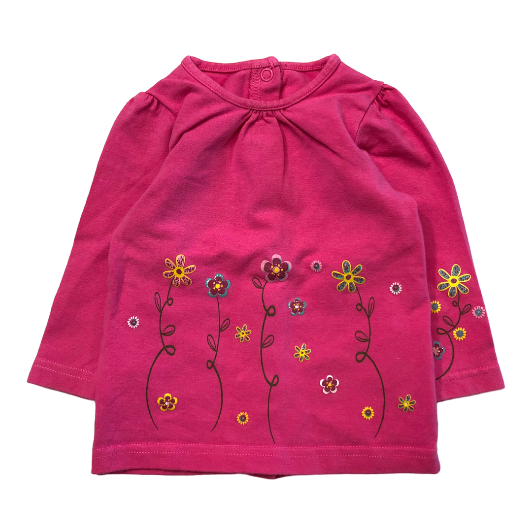 T-SHIRT D'OCCASION FILLE - 6 mois